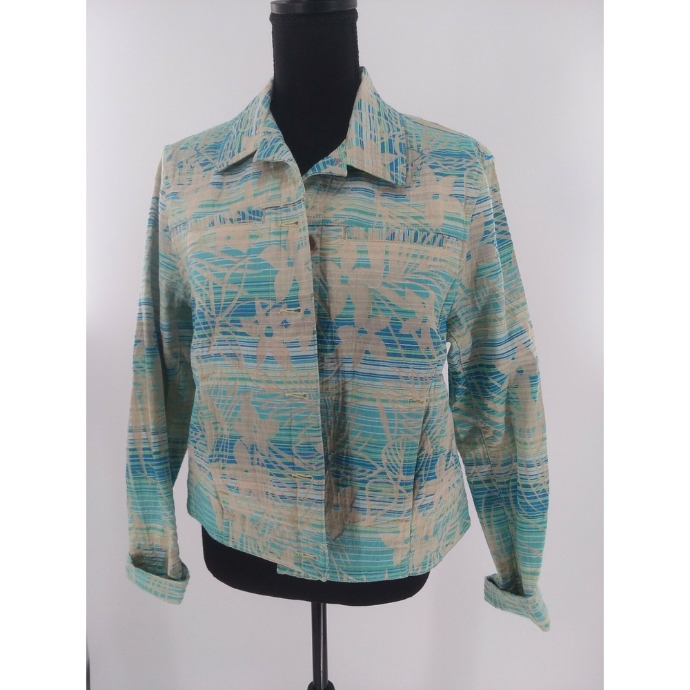 Jamaica Bay Multicolored Jacket Size Petite Large